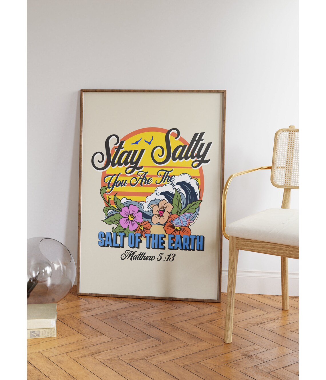 Stay Salty You Are the Salt of the Earth Matthew 5:13 Surf Poster - Image 3