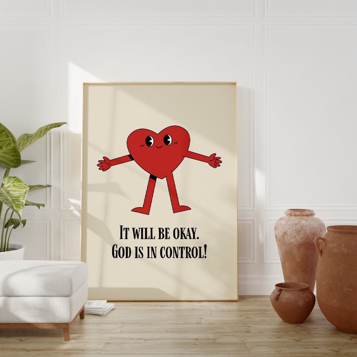 Retro Christian Wall Print Faith Print Christian Poster Bible Verse Wall Decor Art Christian Gift God - Image 5