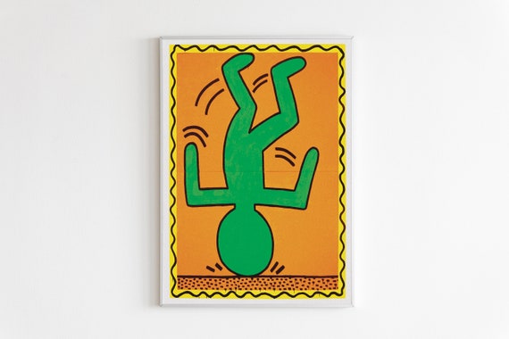 Keith Haring Dancer Print Keith Haring Dancer Exhibition Poster Exhibition Poster Art Print Keith Haring Poster Haring Art