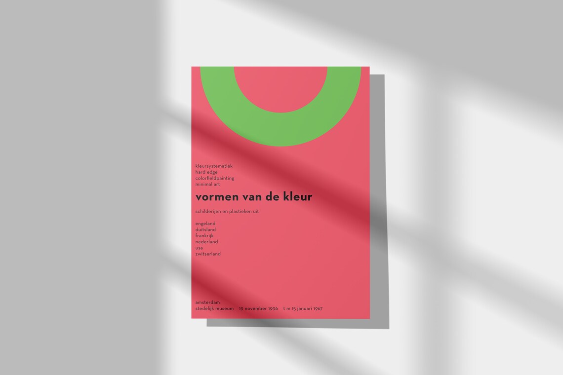 Vormen Van De Kleur Wim Crouwel 1966 Exhibition Graphic Art Poster - Image 2