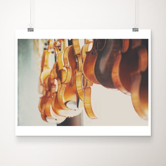 Violin Photograph Musical Instrument Print Music Room Decor Large Wall Art String