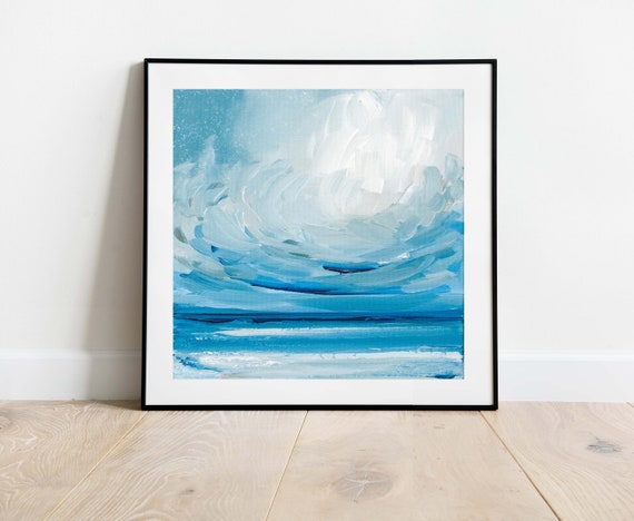 Abstract Impressionist Seascape Ocean Art Print