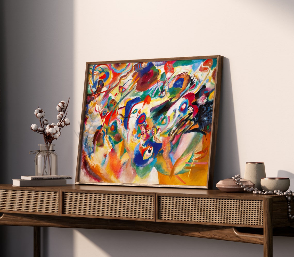 Wassily Kandinsky Composition Vii Abstract Wall Art Print Modern Contemporary Poster Gallery Wall Art Colourful Bold Artwork Art Gift - Image 2
