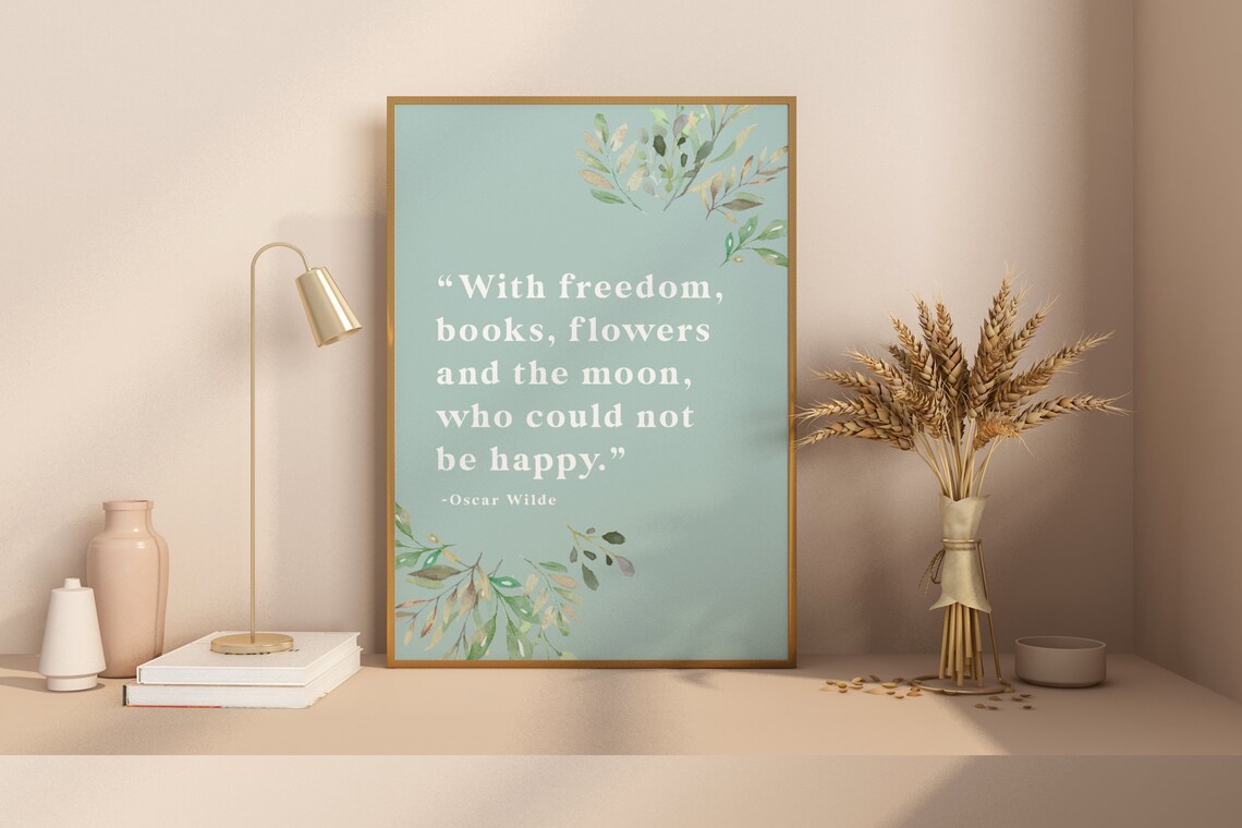 Oscar Wilde Quote, Minimalist Typography Poster - Image 4