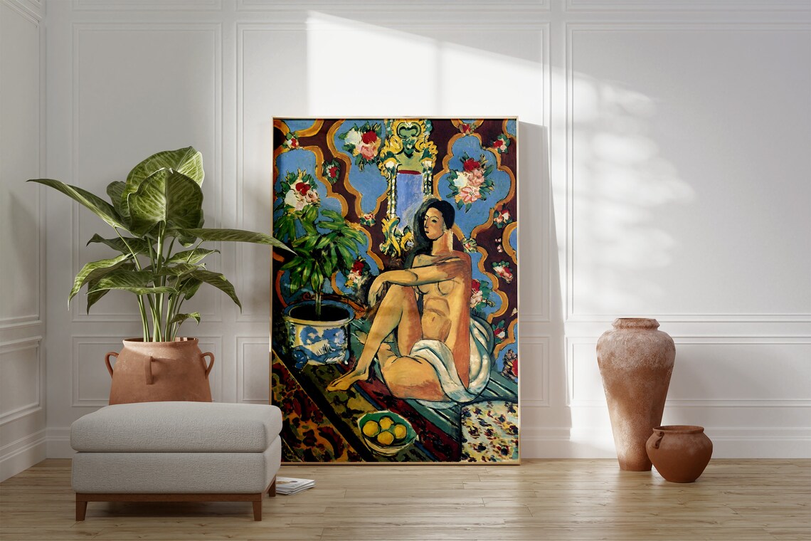 Matisse-Inspired Decorative Figure, Oriental Art Print - Image 3
