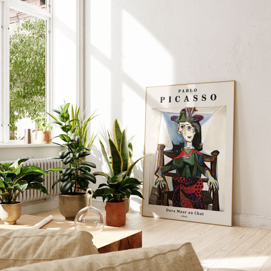 Pablo Picasso Dora Maar au Chat 1941 Famous Cubist Portrait Poster - Image 2