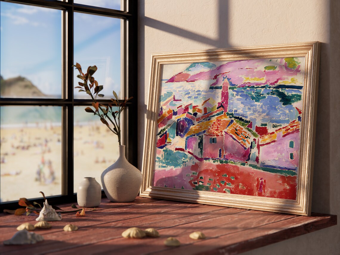 Henri Matisse View Of Collioure Colorful Harbor Fauvist Landscape Poster - Image 2