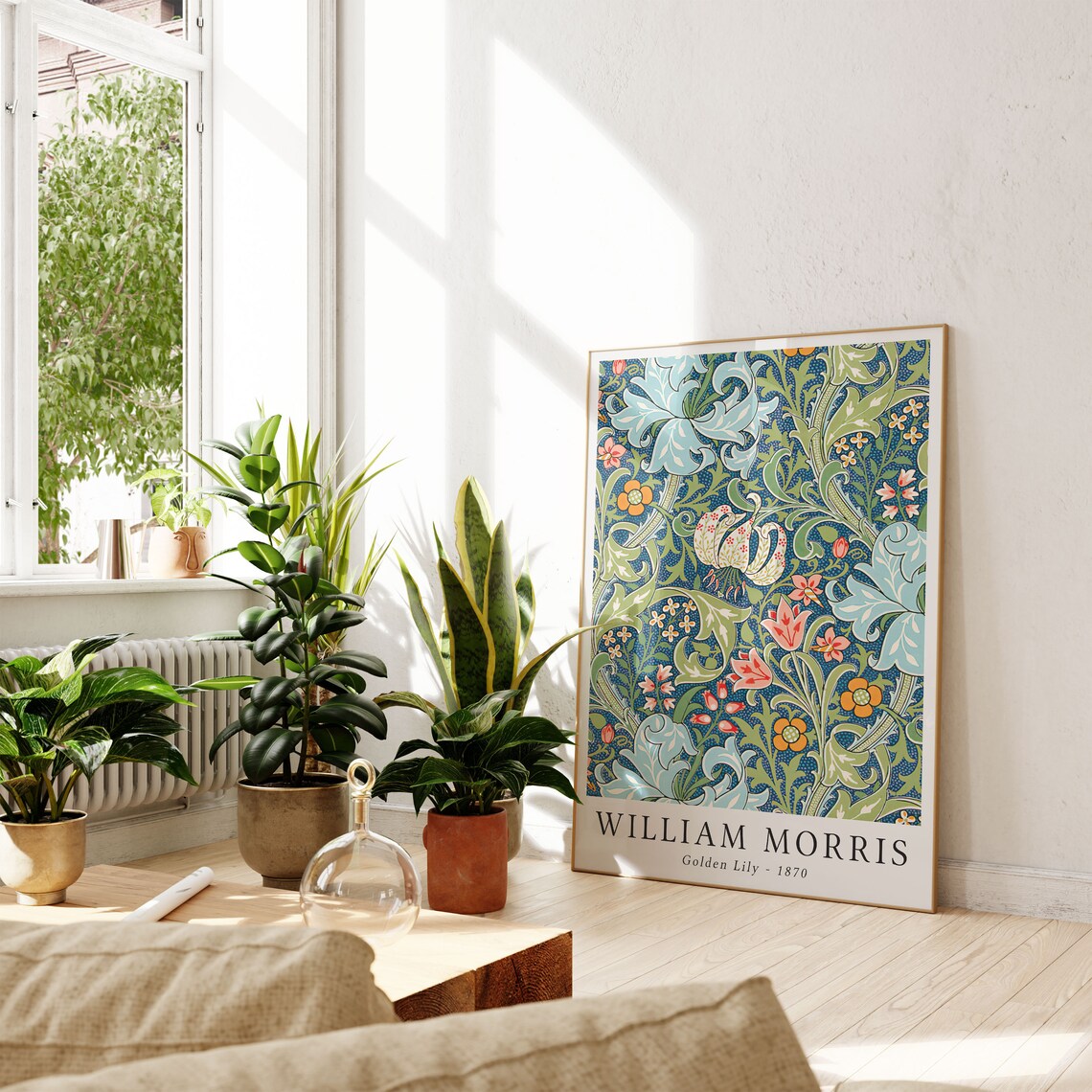 William Morris Golden Lily, Vintage Floral Art Print - Image 2
