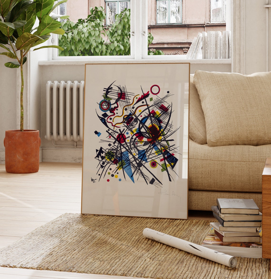 Wassily Kandinsky Lithography Abstract Poster Modern Contemporary Wall Art Decor Geometric 20 Century Art Original Gallery Art Gift - Image 4