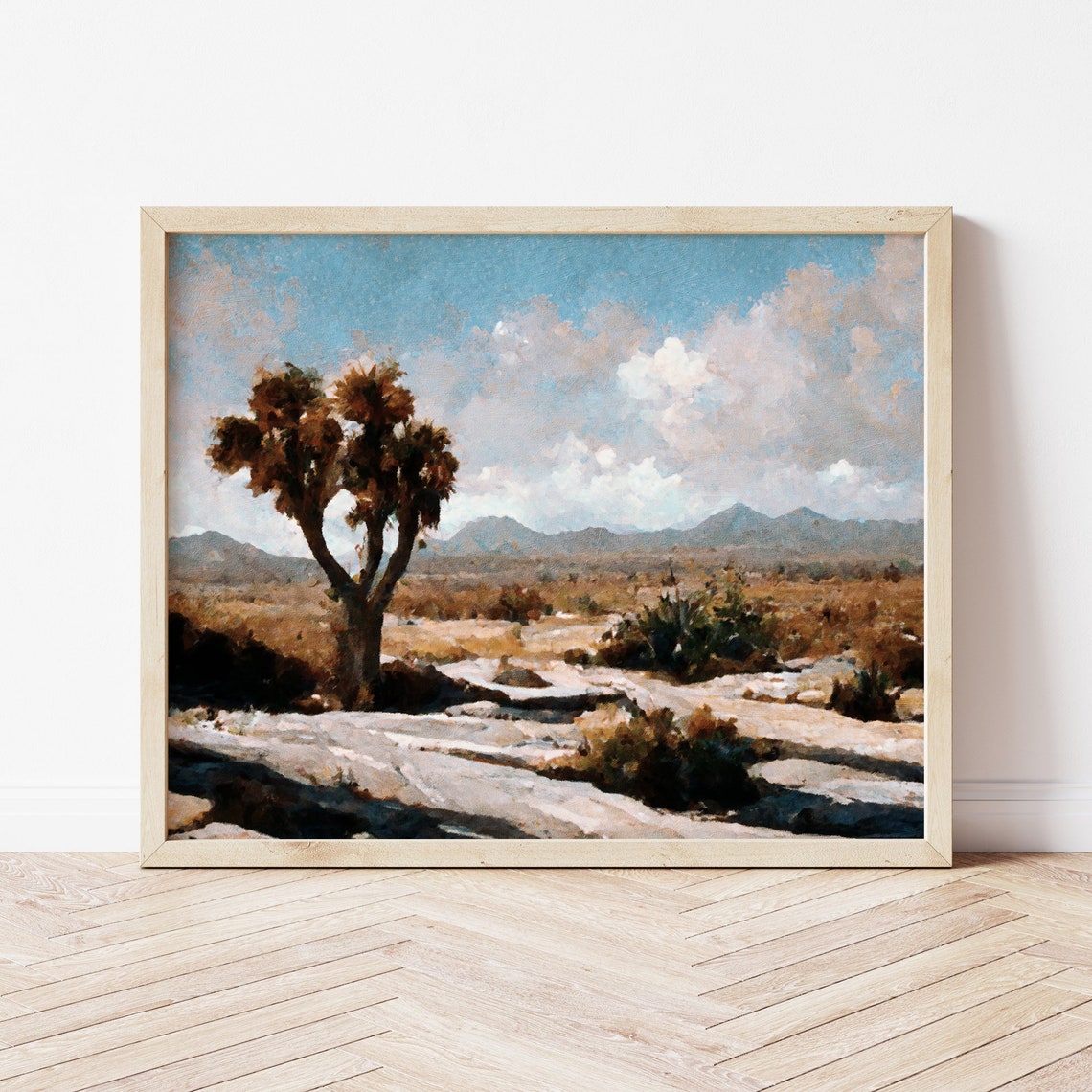 Joshua Tree National Park Vintage Landscape Art Print - Image 2