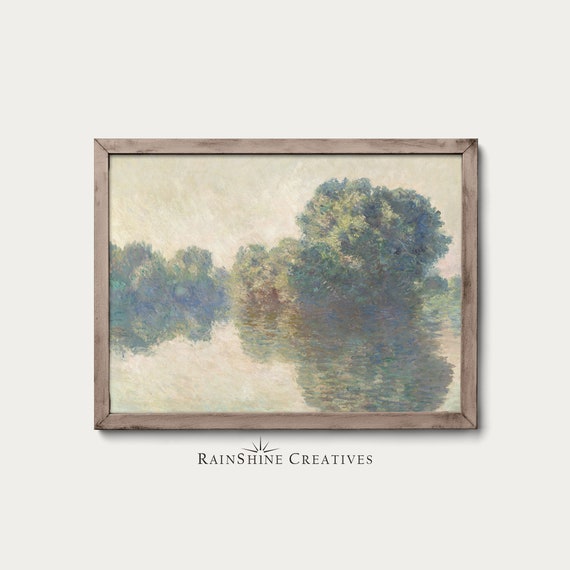 The Seine at Giverny, Claude Monet Poster Print