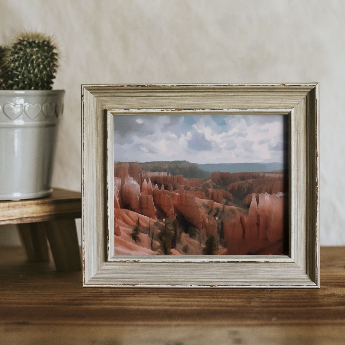 Bryce Canyon National Park Vintage Oil Painting Utah Usa Instant 193 - Image 2