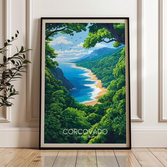 Corcovado National Park Travel Poster, Costa Rica