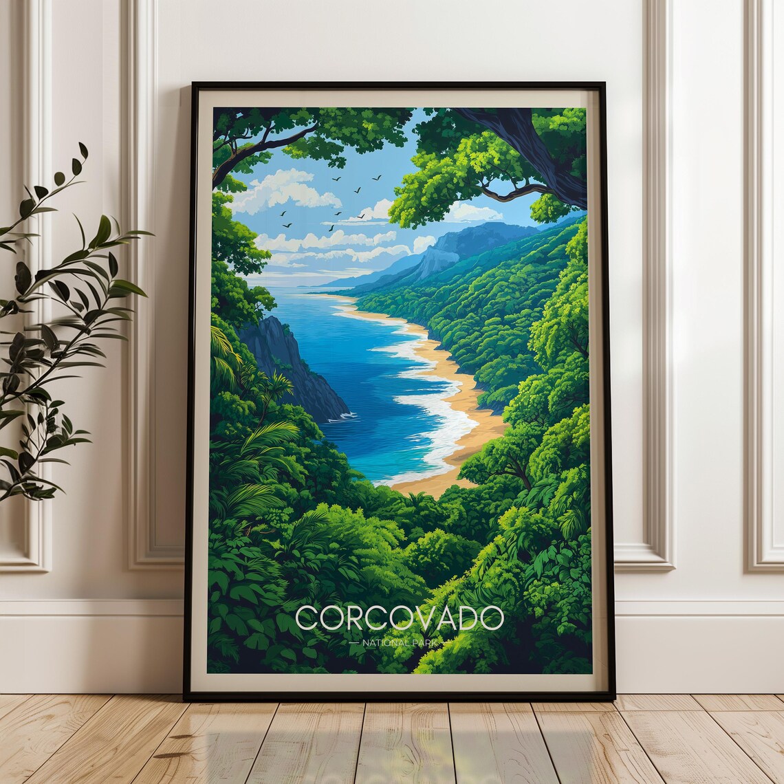 Corcovado National Park Travel Poster, Costa Rica