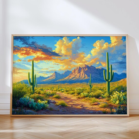 Saguaro National Park - Arizona Travel Poster