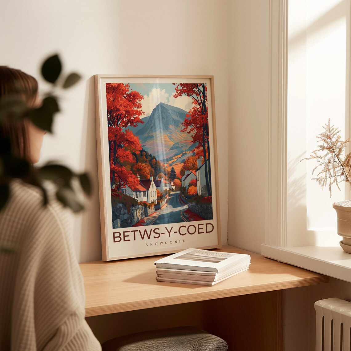 Betws Y Coed Travel Poster, Snowdonia Wales Travel Poster - Image 2