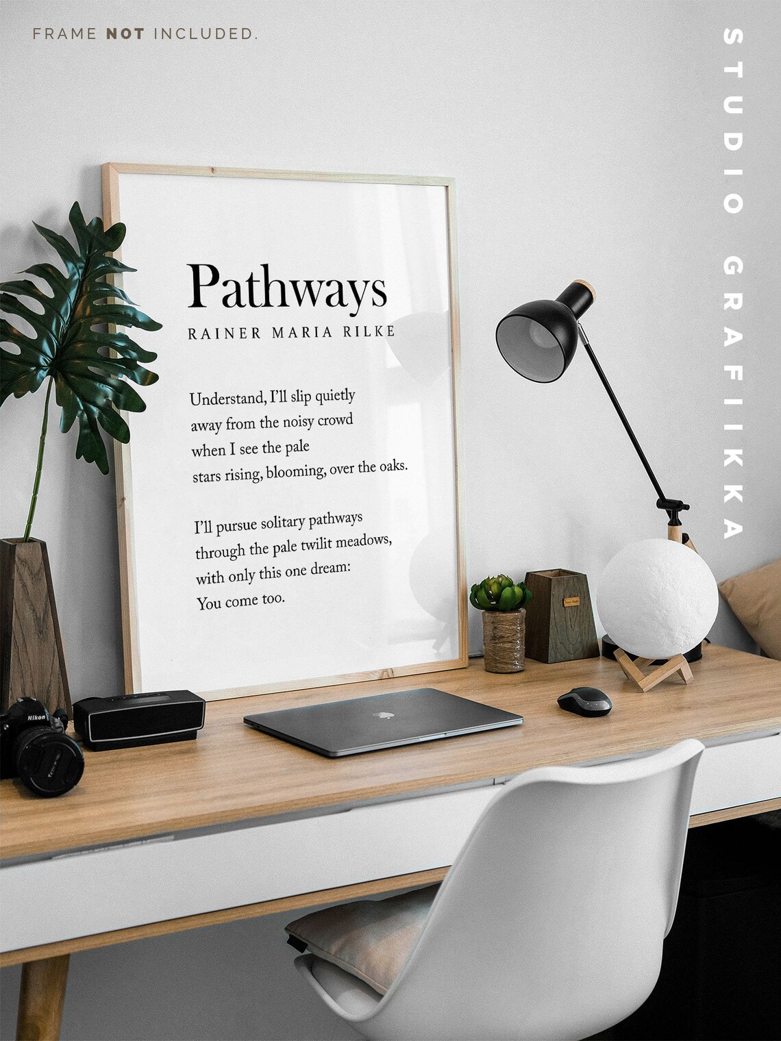 Pathways by Rainer Maria Rilke, Literary Poster - Image 3