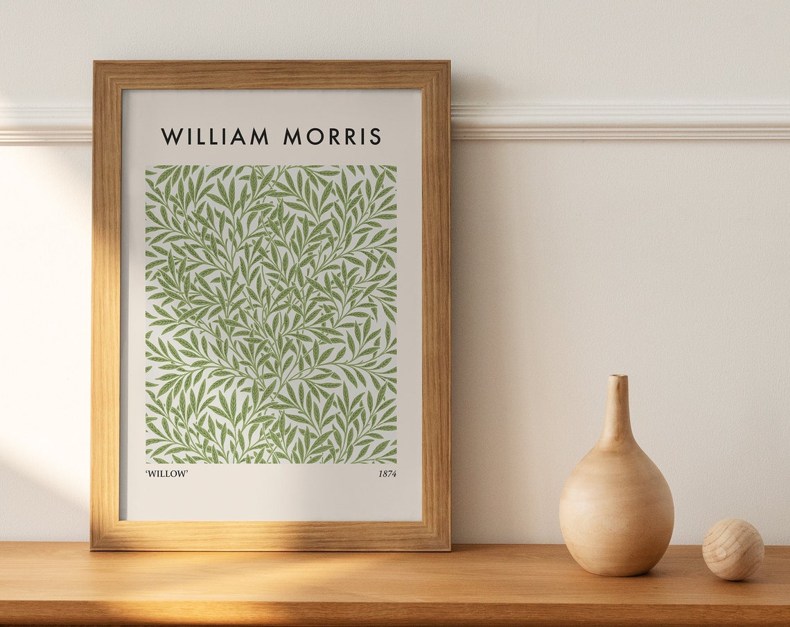 William Morris Willow 1874 Green Botanical Leaf Pattern Decor Poster - Image 4
