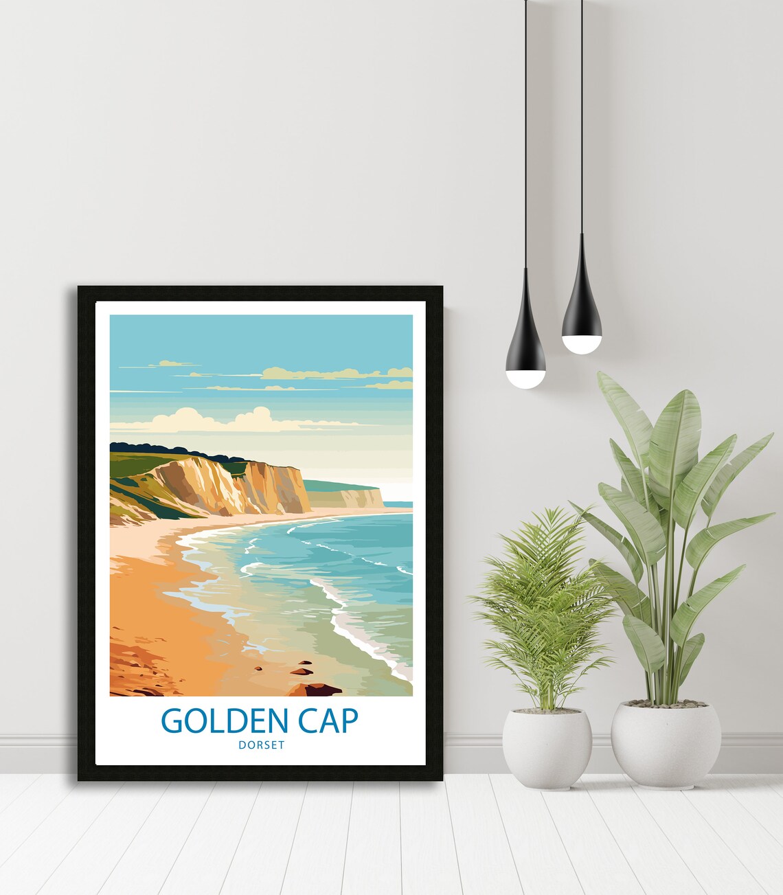 Golden Cap Travel Poster, Nature Wall Decor - Image 4