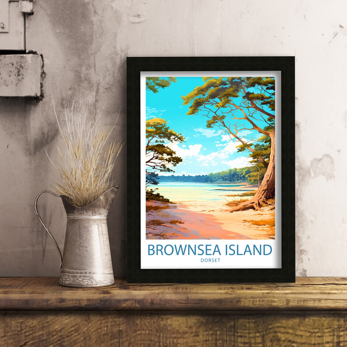 Brownsea Island Travel Poster, UK Wall Decor - Image 6