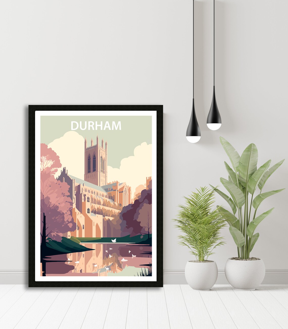 Durham Cathedral Travel Poster, Architecture Landmark - Image 4