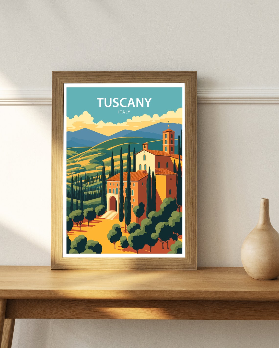 Tuscany Art Print Tuscany Print Italy Wall Art Italy Poster Tuscany Poster Tuscany Wall Art Travel Print Travel Poster Italy - Image 3