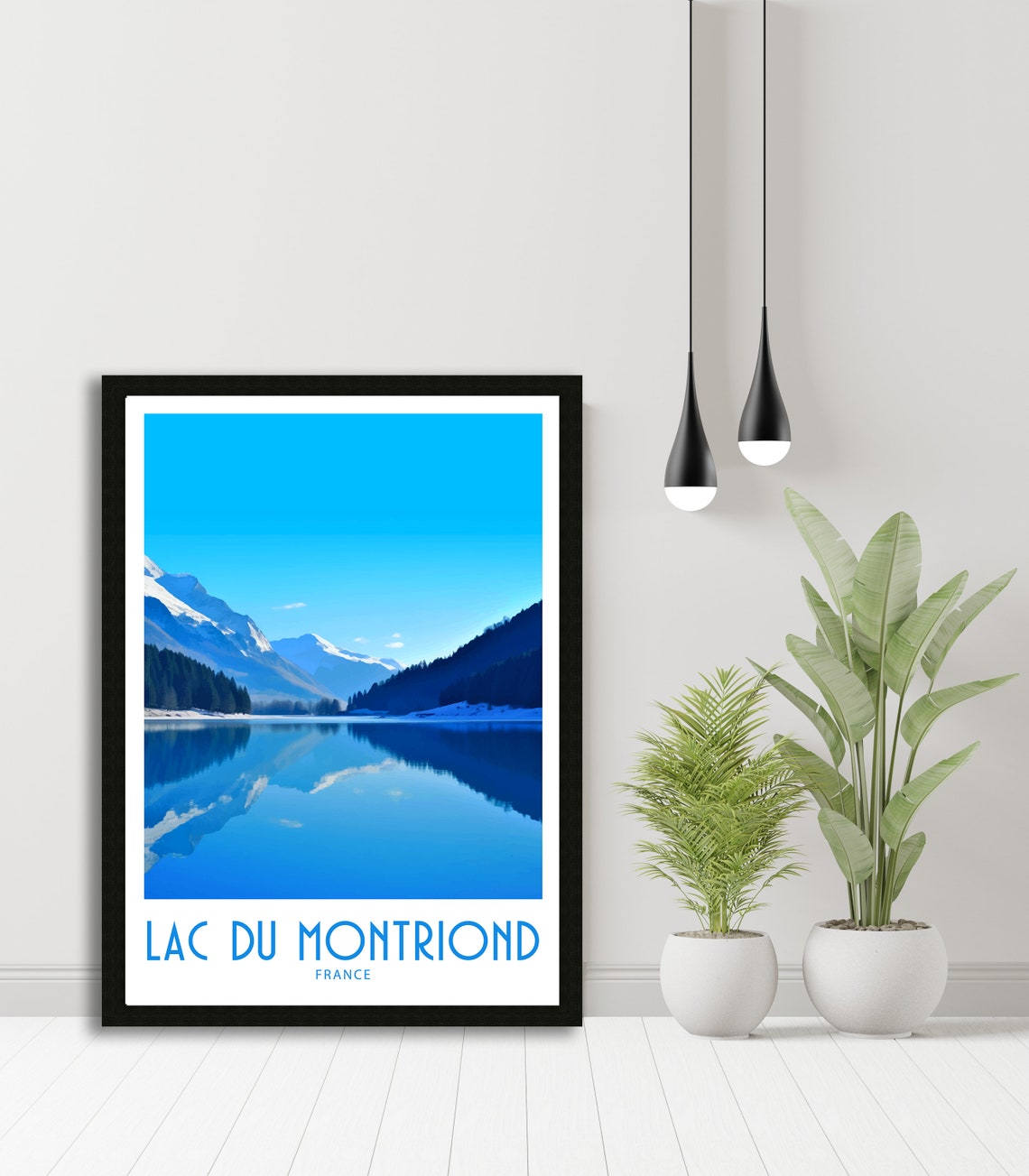 Lac Du Montriond Travel Print Wall Art Lac Du Montriond Wall Hanging Home Dcor Lac Du Montriond Gift Lover France Art Lover Gift France - Image 5