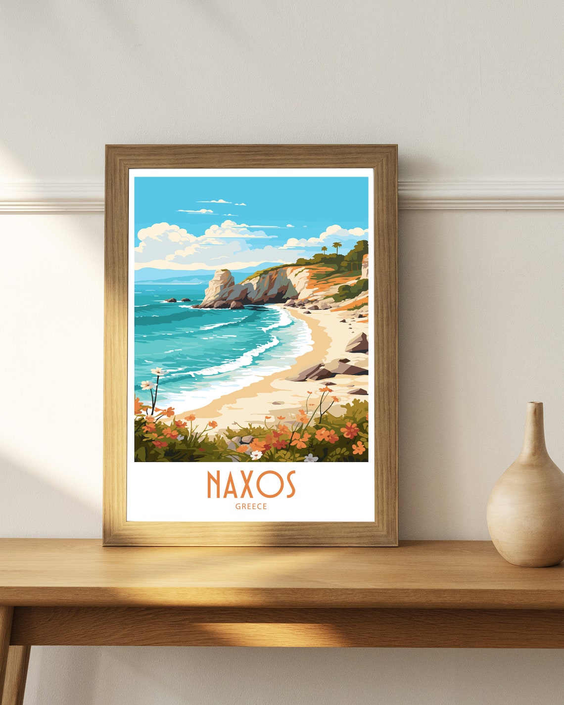 Naxos Travel Print Naxos Greece Poster Home Dcor Naxos Greece Art Print Naxos Greece Room Naxos Greece Gift Decor Naxos Poster Art Gift - Image 4