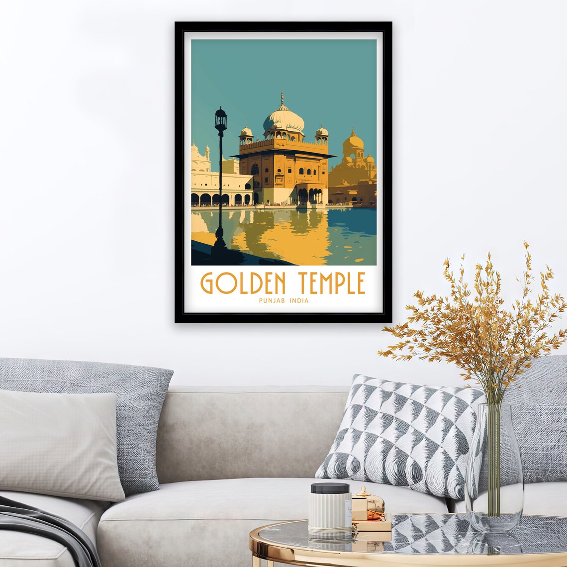 Golden Temple Punjab India Travel Poster - Image 3