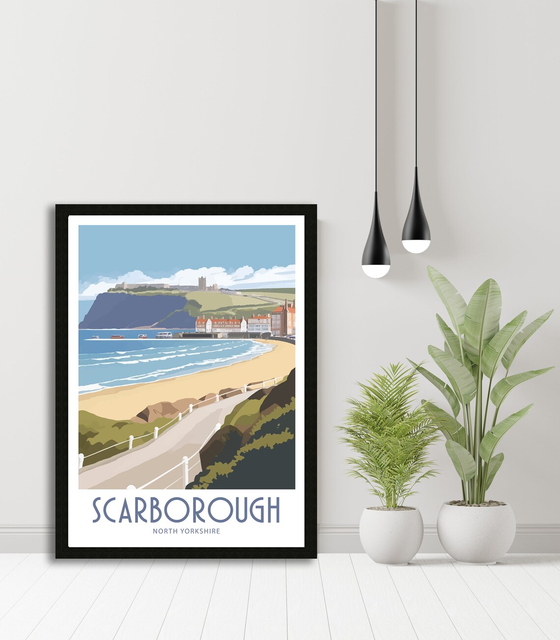 Scarborough Travel Poster, Yorkshire Wall Art - Image 4