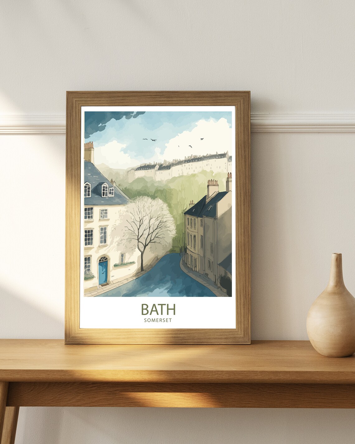 Bath Travel Poster, Somerset Home Decor Art Print - Image 3