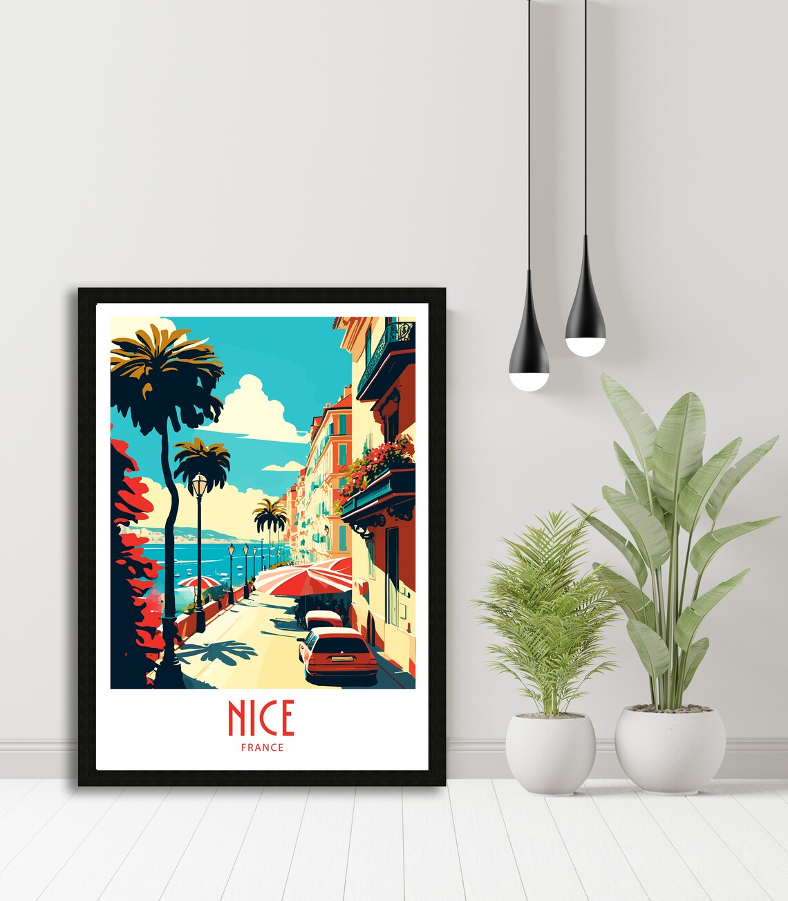 Nice France Travel Poster, Scenic Wall Art - Image 5