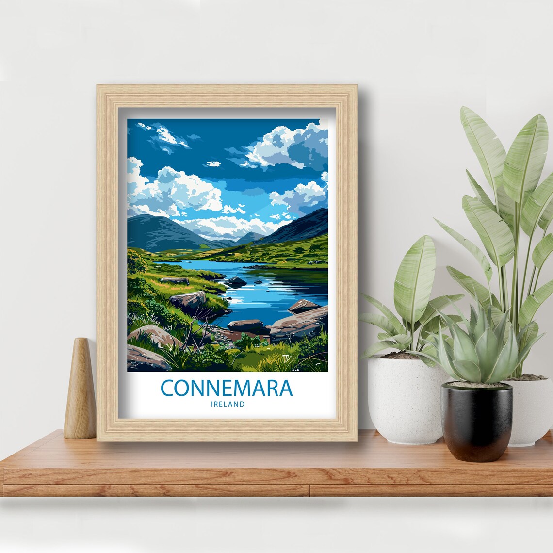 Connemara Ireland Lake and Mountains in the Irish Countryside Poster - Image 5