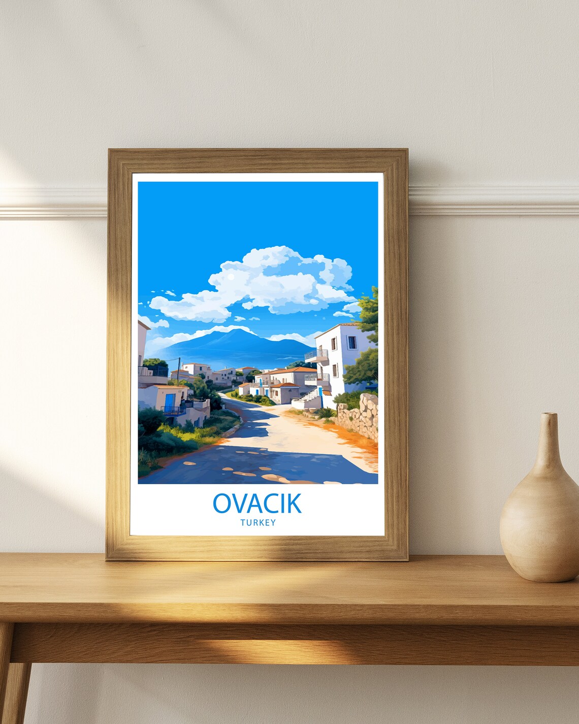 Ovacik Travel Poster, Turkey Wall Decor Print - Image 3