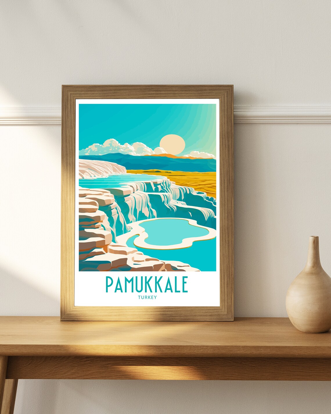 Pamukkale Turkey Travel Poster, Travel Print - Image 4