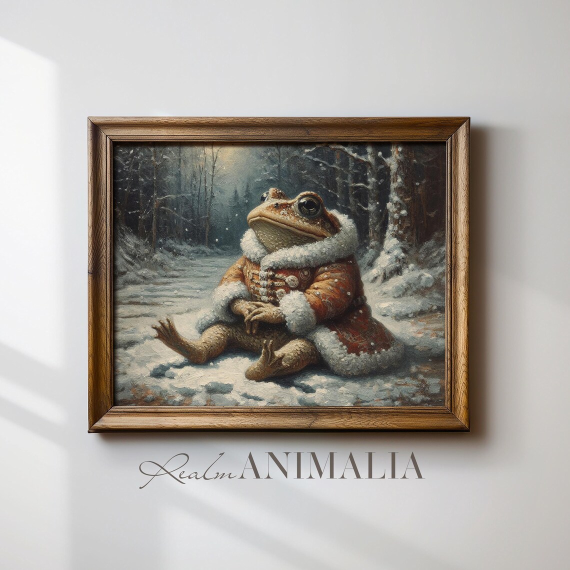 Winter Toad Whimsical Fantasy Animal Art Print - Image 4