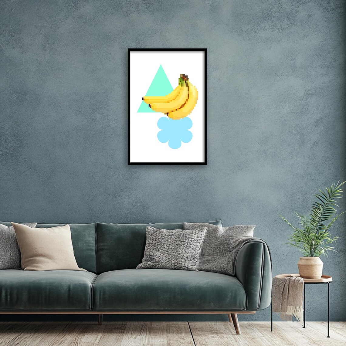 Pixel Art Banana Retro Game Theme Art Print - Image 4