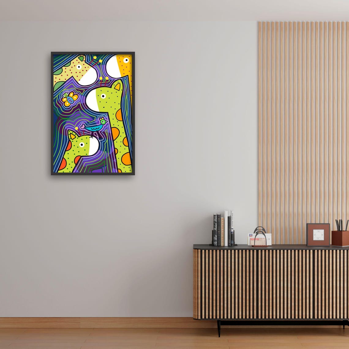 Giraffe Art, Whimsical Nursery Decor - Image 3