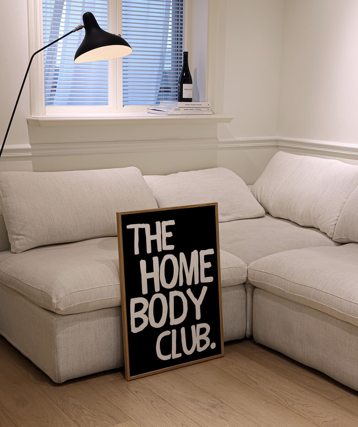 The Homebody Club Quote Poster, Retro Typography - Image 2