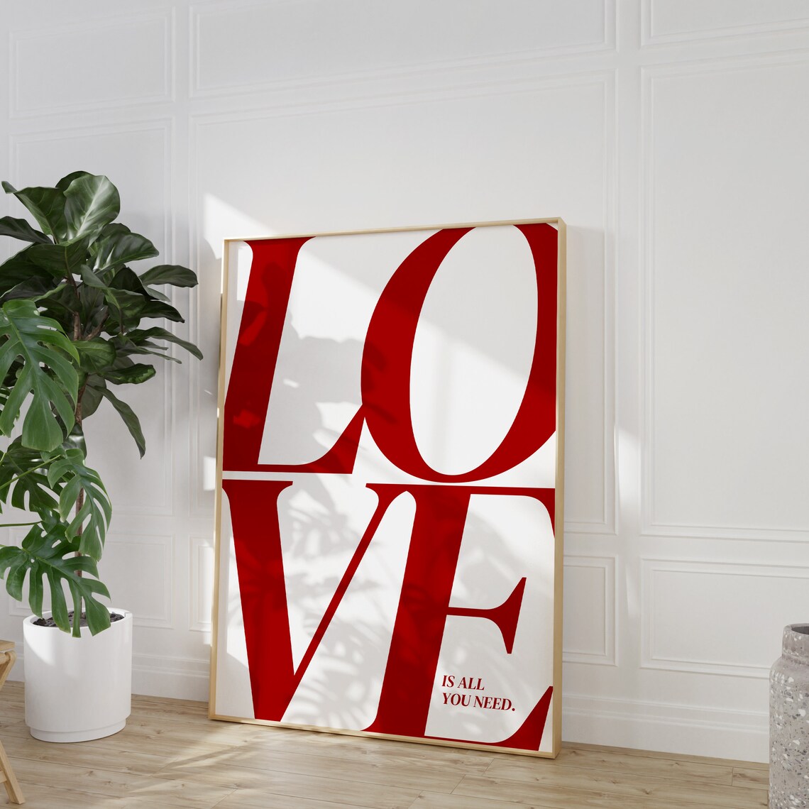 Vintage 70s Love Quote Art Print, Retro Typography - Image 3