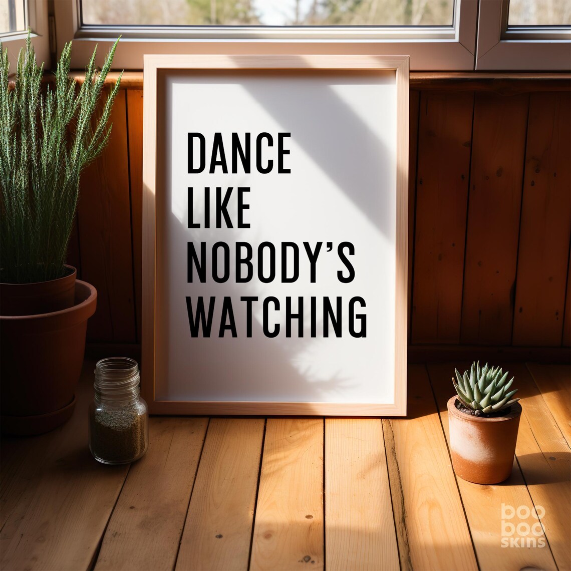 Dance Like Nobody's Watching Kitchen Word Art Print