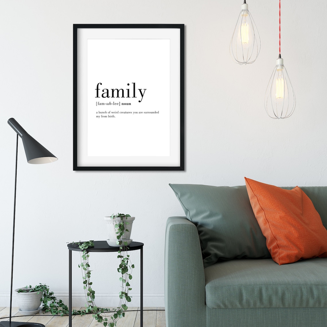 Family Definition Funny Weird Creatures Dictionary Quote Poster - Image 2