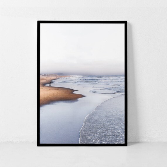 Beach Print Seascape Print Ocean Print Coastal Print Minimalist Print Tropical Print Art Serene Print Ocean Waves Print