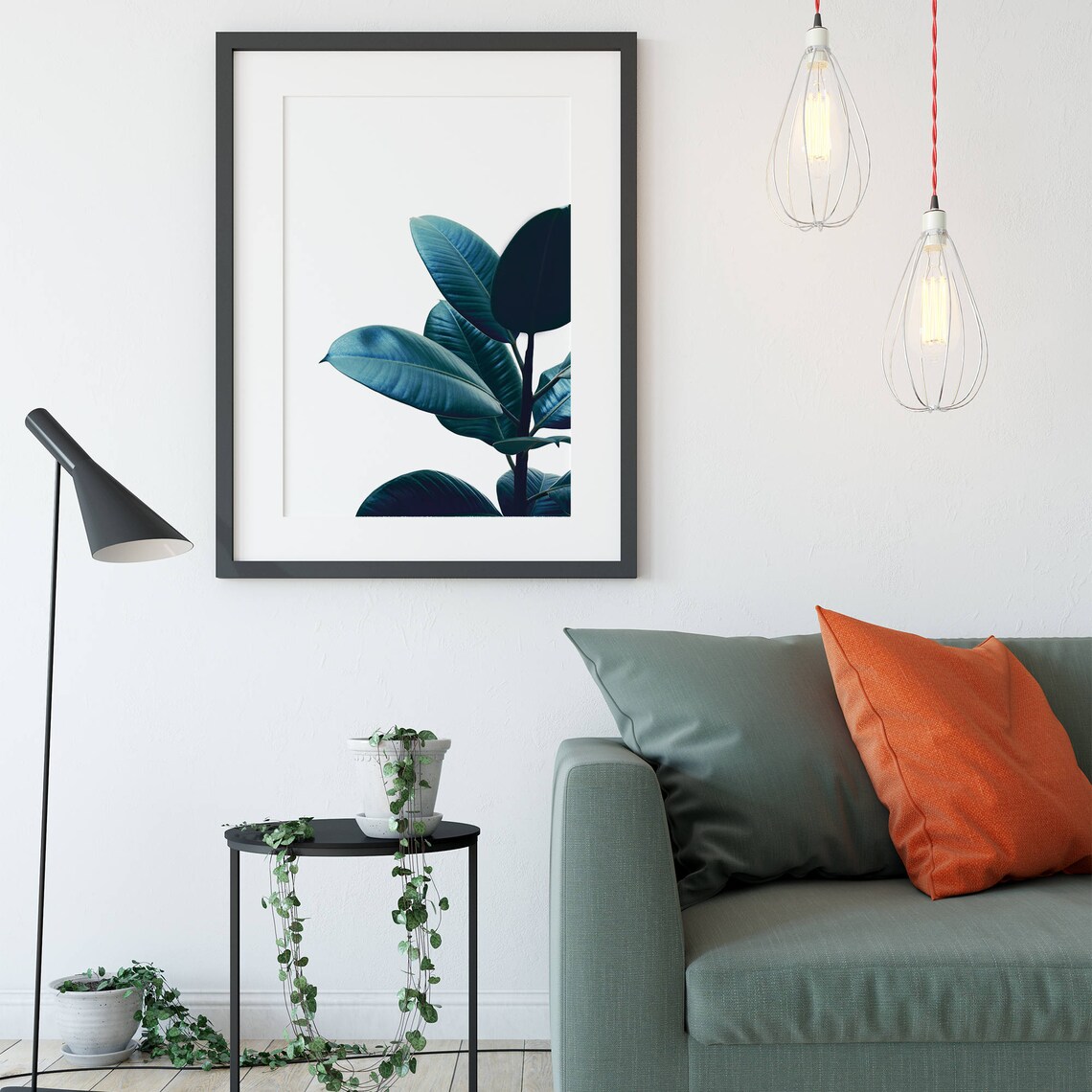 Ficus Print Fig Tree Print Ficus Elastica Botanical Print Botanical Poster Scandinavian Print Herb Prints Tropical Leaf Poster - Image 3