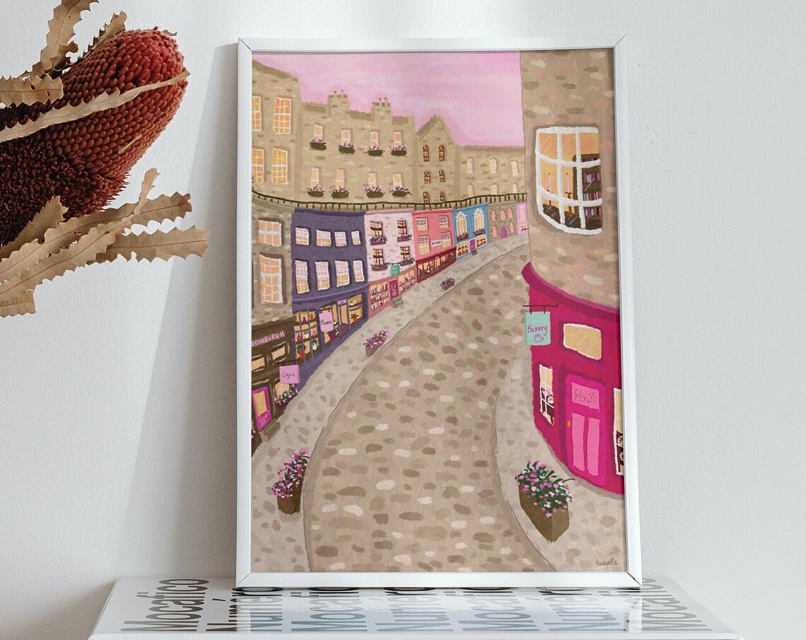 Edinburgh Edinburgh - Modern City Art Print
