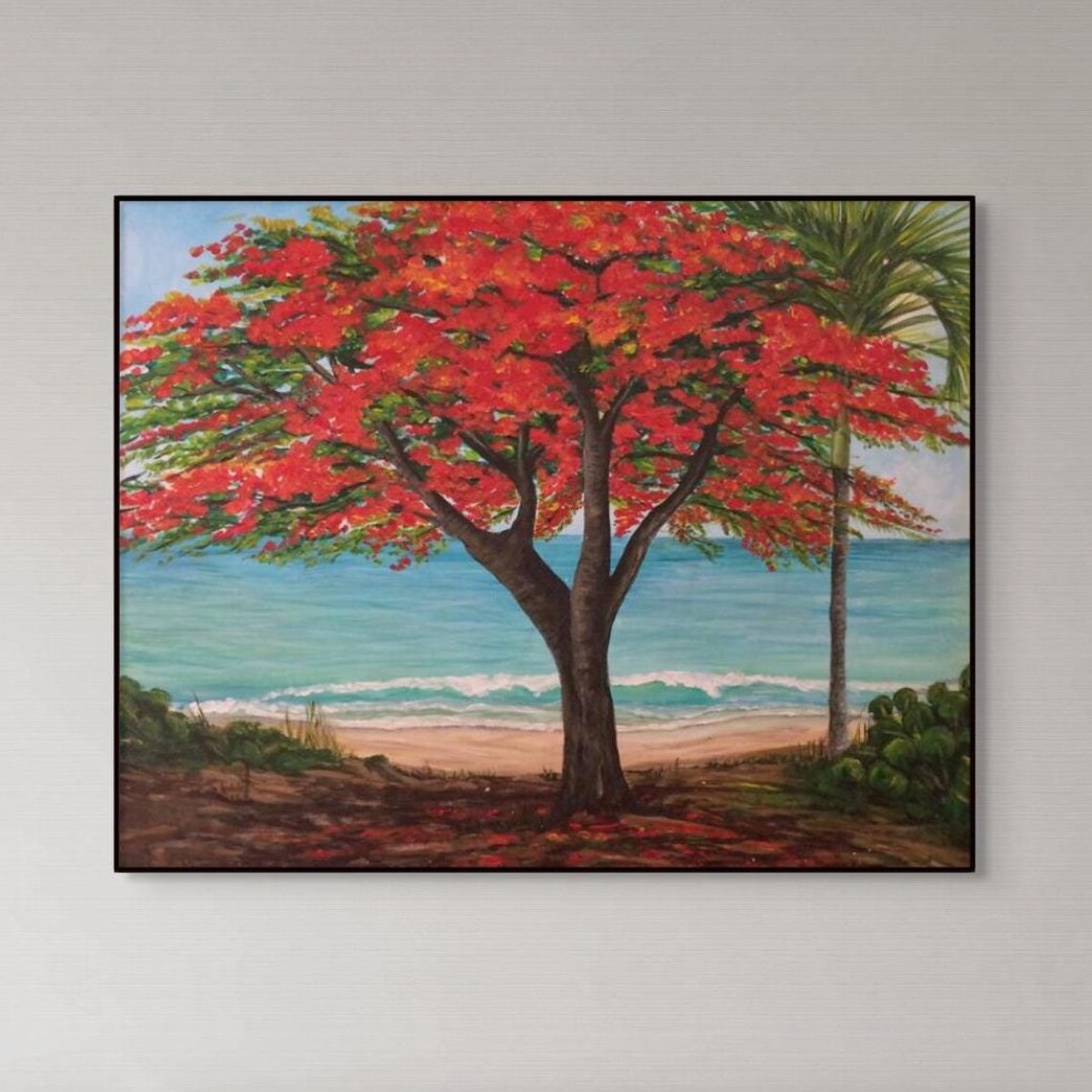 Flamboyant Tree Caribbean Dreams Art Print
