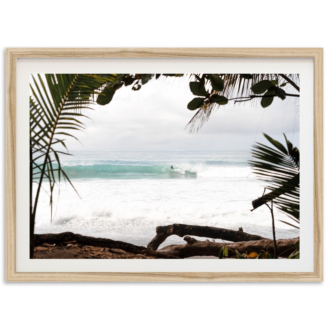 Tropical Ocean Surf Print, Costa Rica Beach Decor