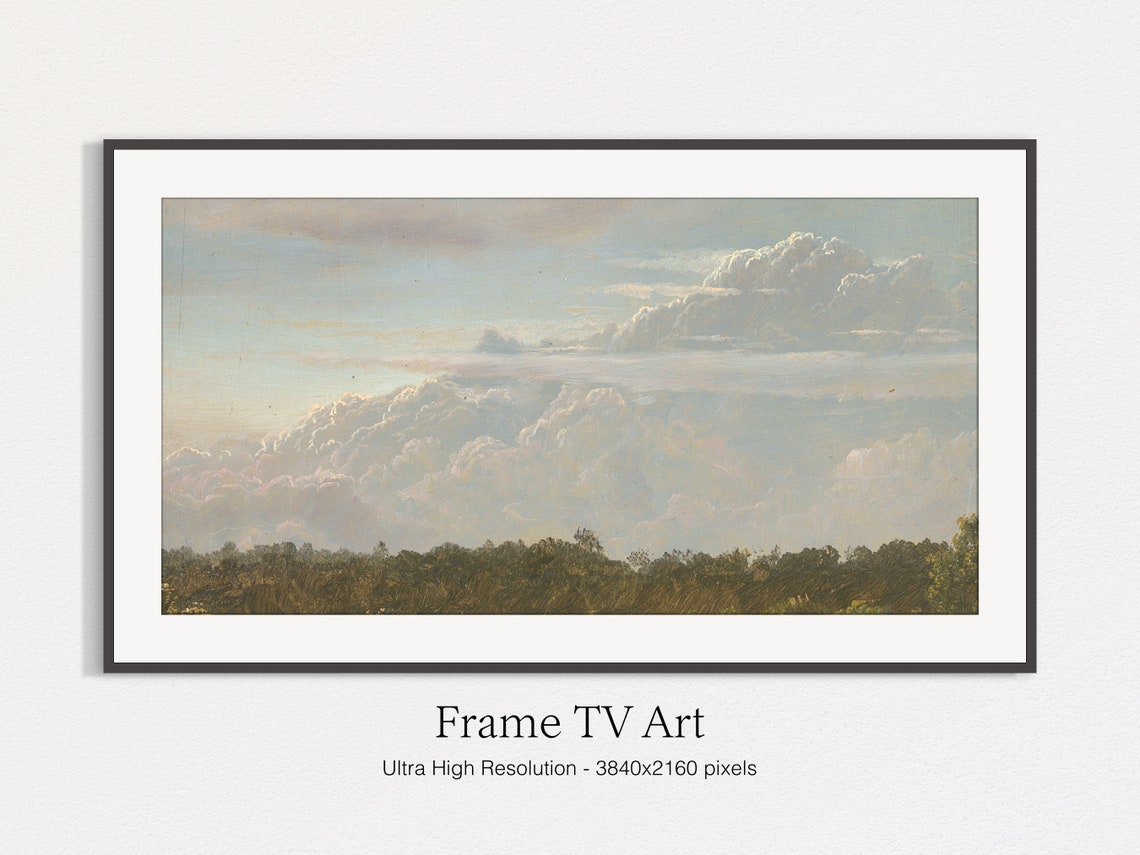 Summer Thunder Clouds Oil Painting - Image 5