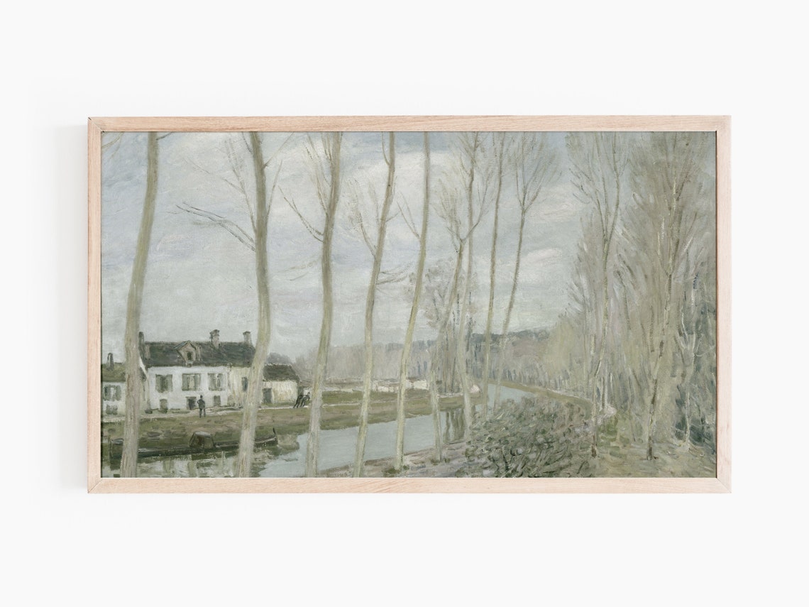 Frame TV Vintage Landscape Painting - Image 3