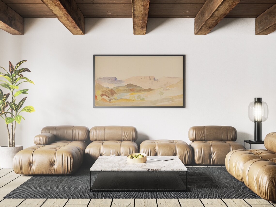 Frame Tv Art Mountain Landscape Watercolor Art Instant - Image 4